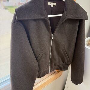 Madewell Chocolate Bomber Jacket